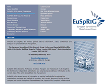 Tablet Screenshot of eusprig.org